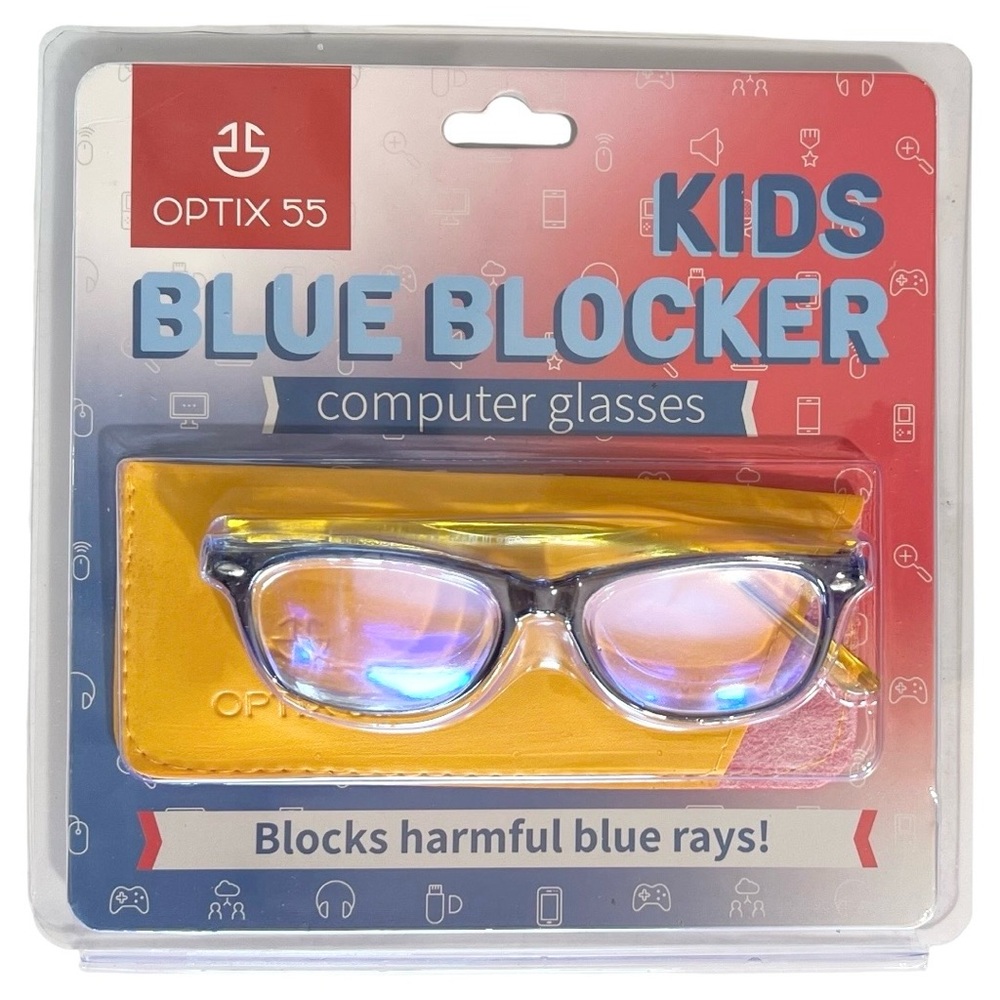 Optix 55 Kids Blue Blocker Computer Glasses New